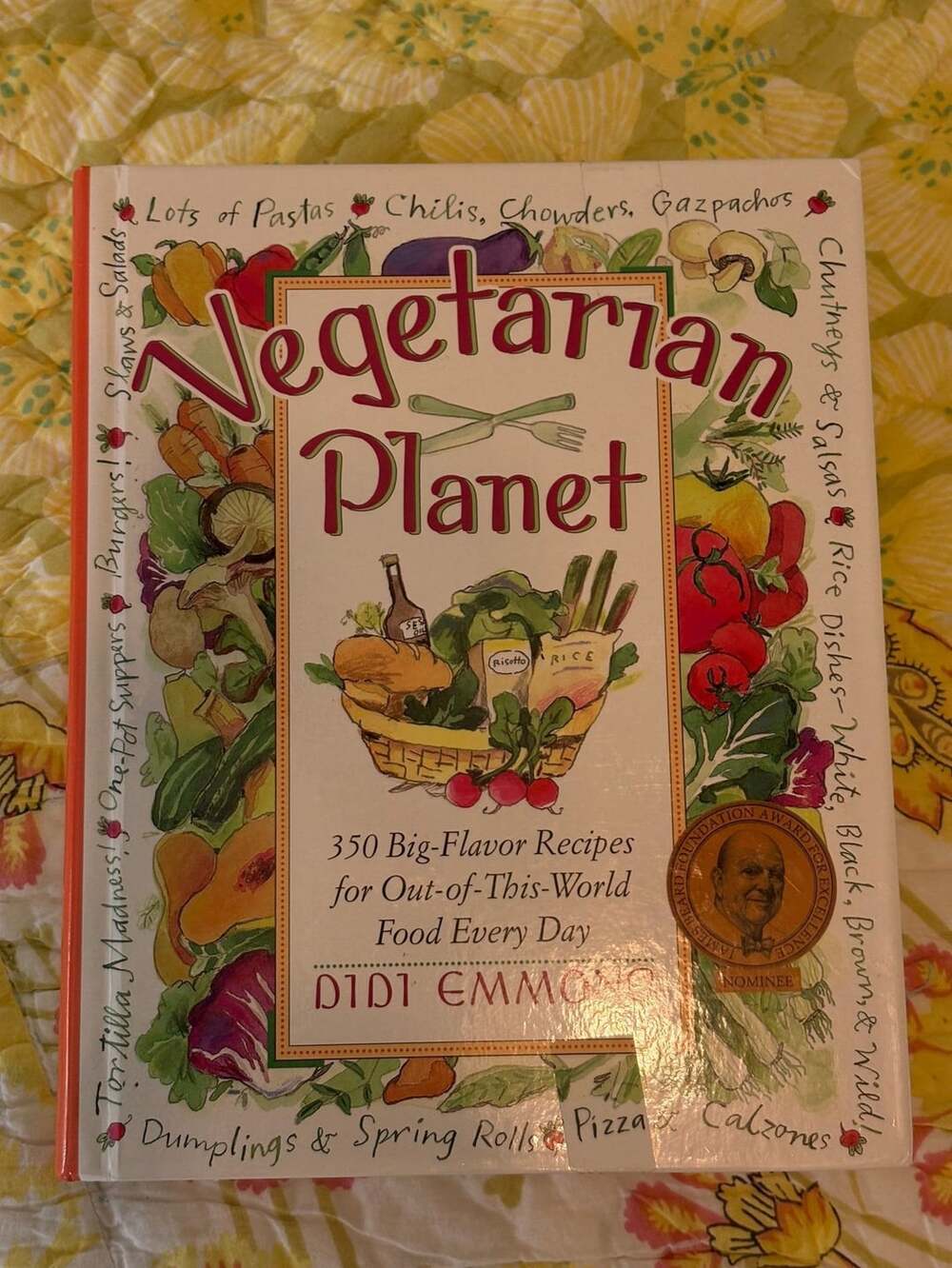 EUC Vegetarian Planet by Didi Emmons Cookbook, hardcover